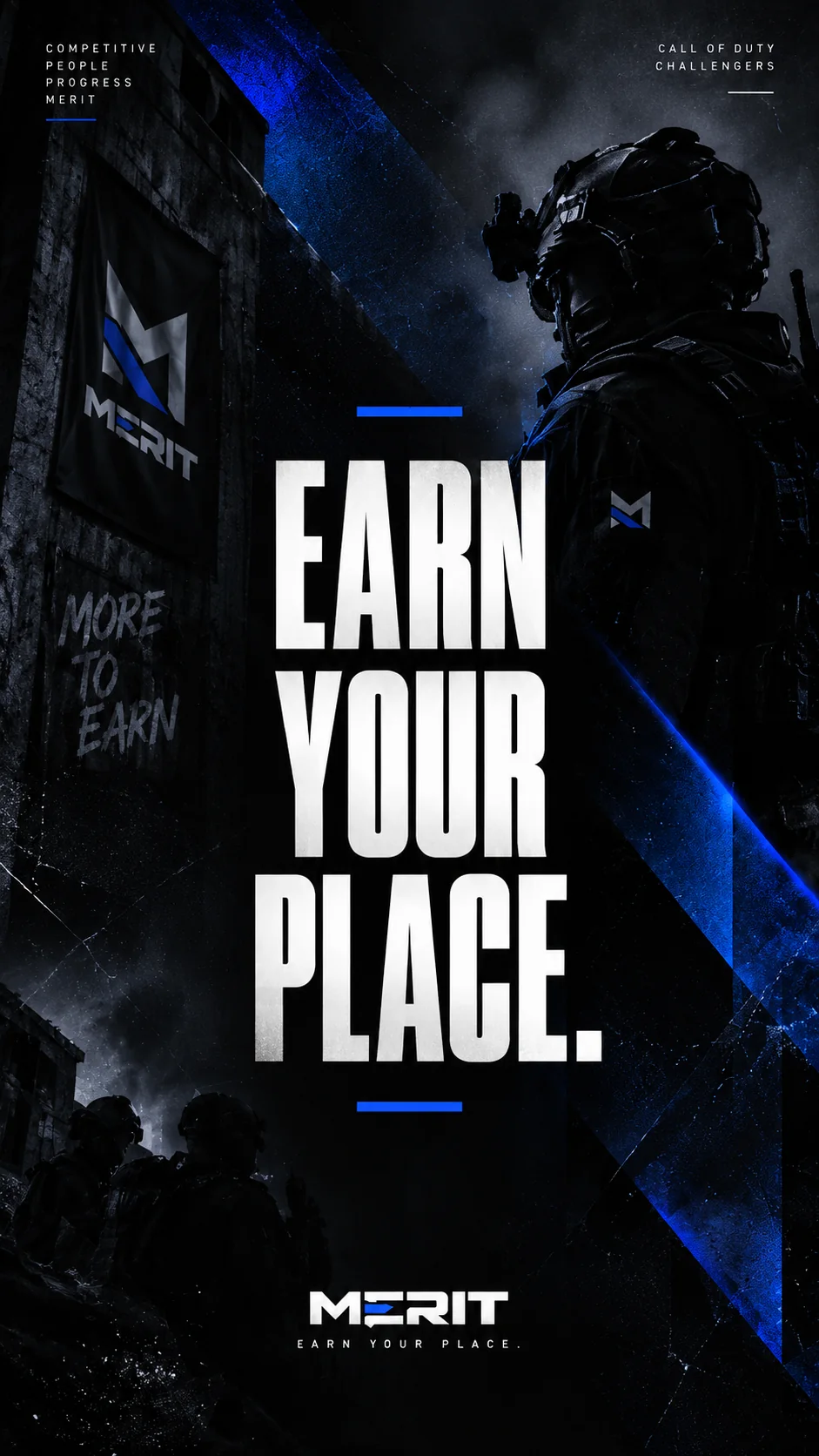 MERIT Earn Your Place campaign artwork