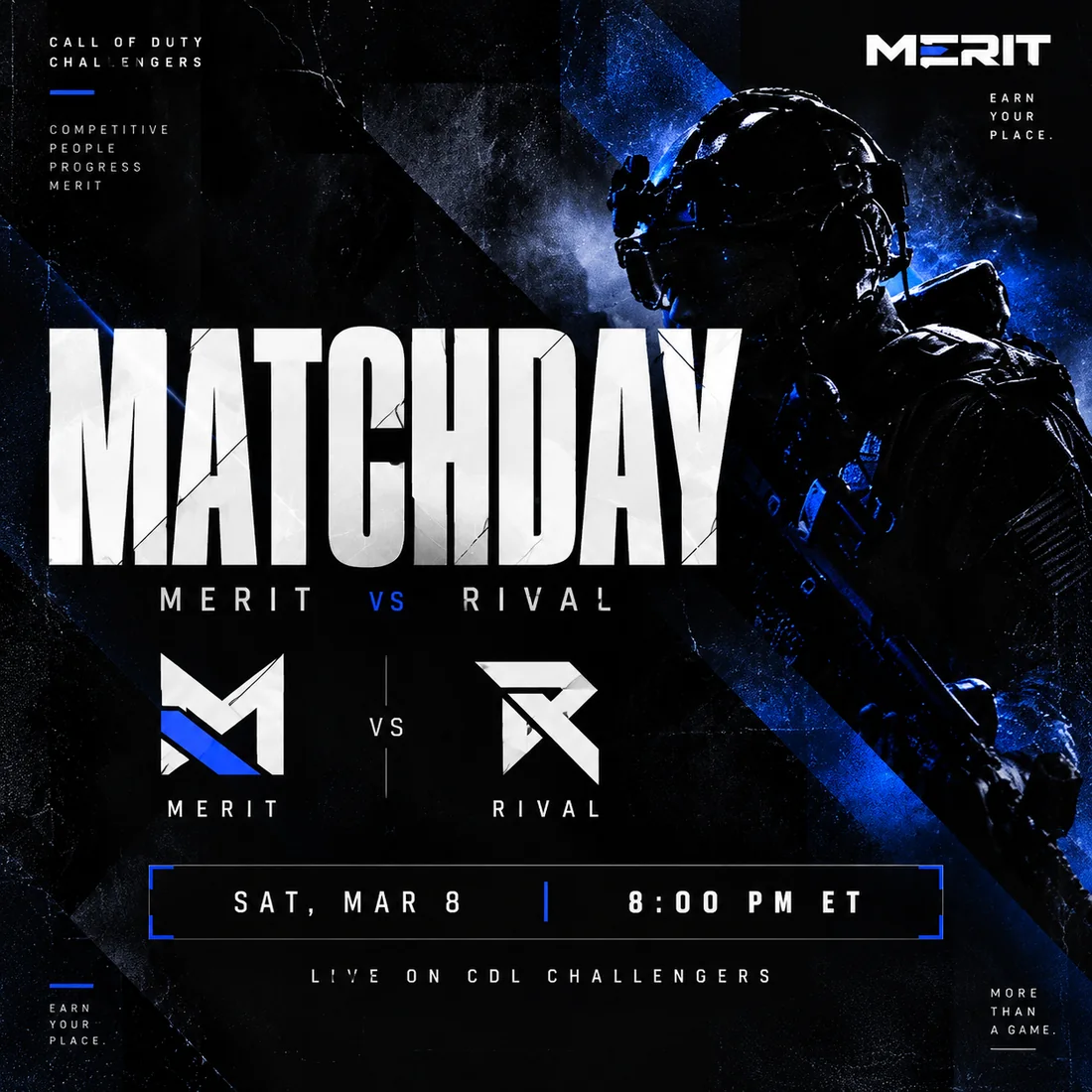 MERIT matchday visual concept